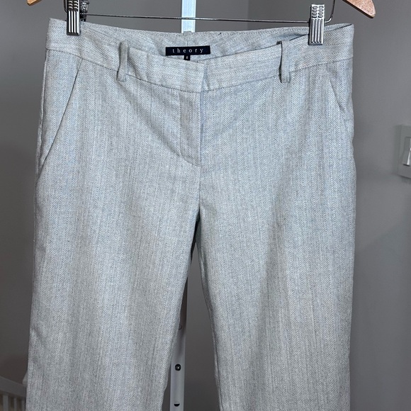 NWT Theory SUIT Gray wool blazer & pants w/ Sze 6 $1100 Retail - Picture 11 of 14